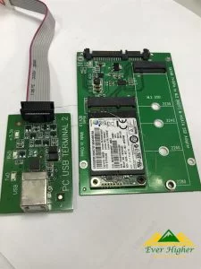 we connect the SSD card to a PC USB Terminal