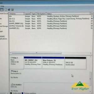 when checking the disk management it will the removable USB as no media