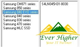 using data recovery tool we select the corresponding model and part