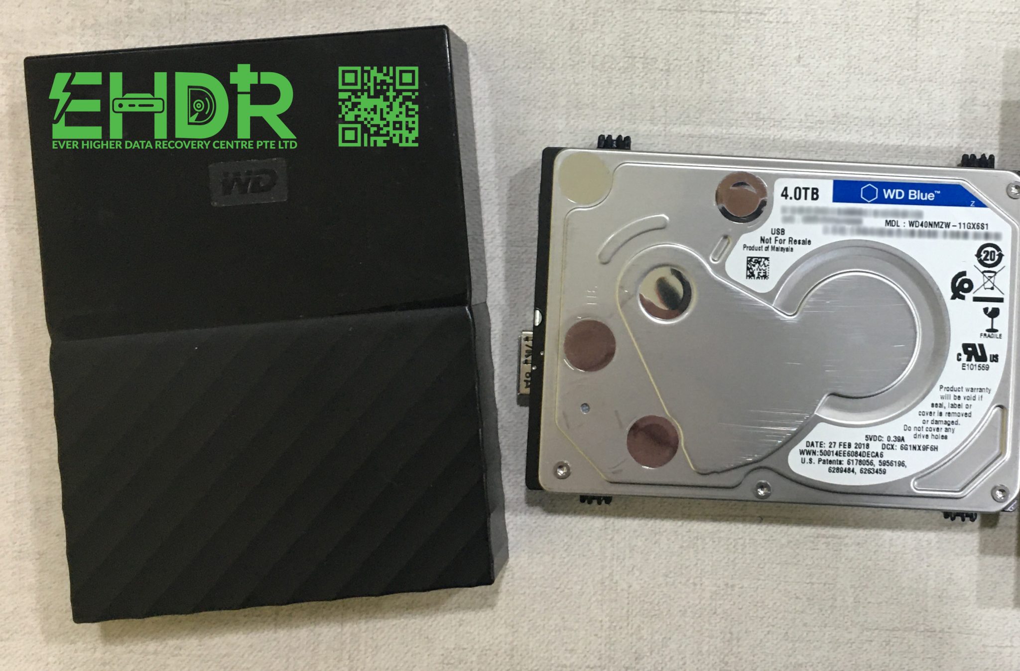 4TB Western Digital 2.5” hard drive - WD40NDZW-11A8JS1 • Data 