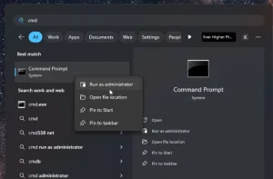 Run CMD as Administrator