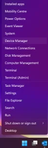 Select Device Manager