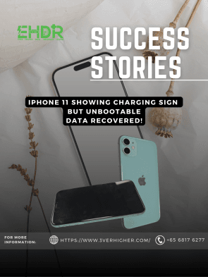 iPhone 11 that showed the charging sign but cannot boot up