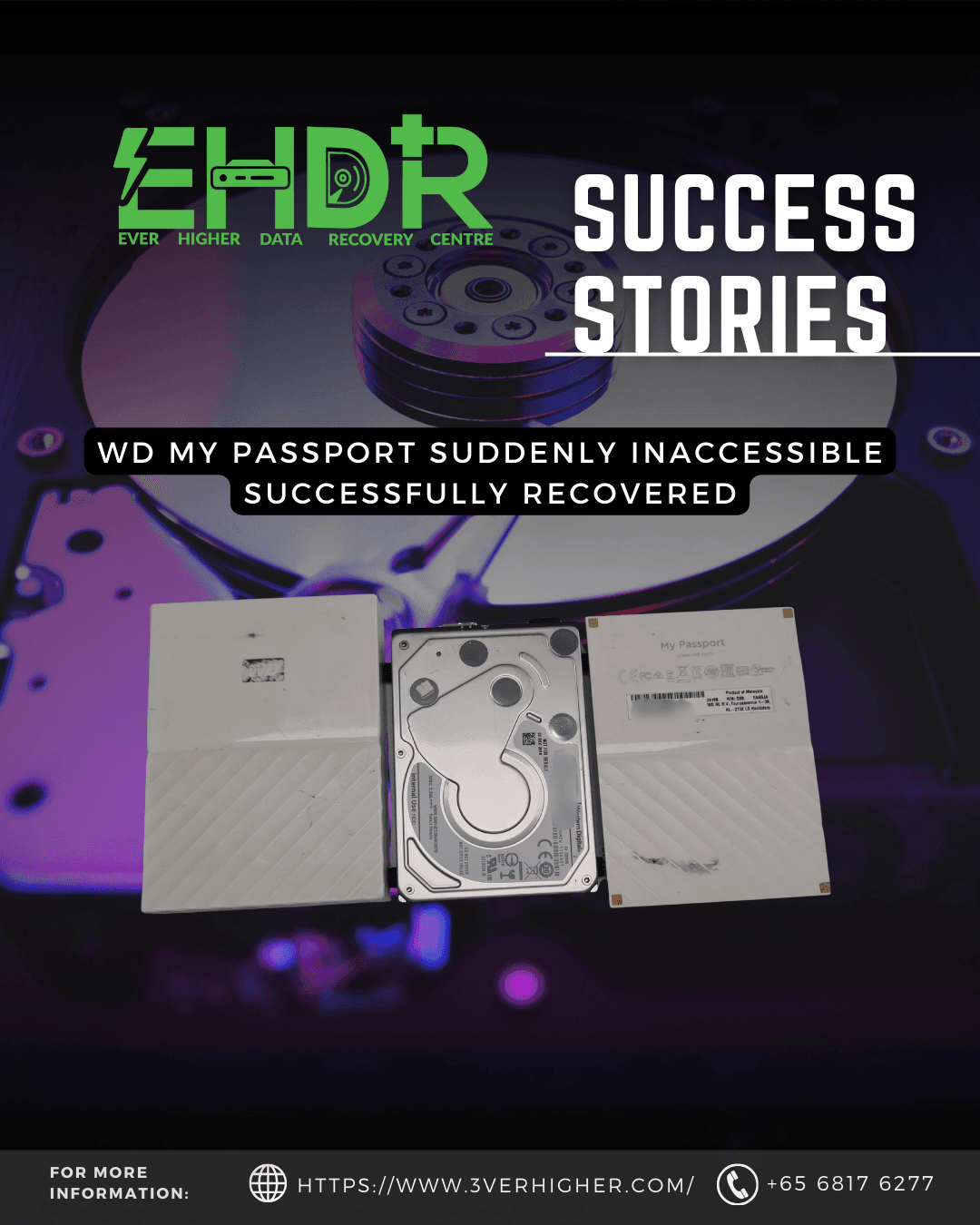 WD My Passport Data Recovery Suddenly Inaccessible