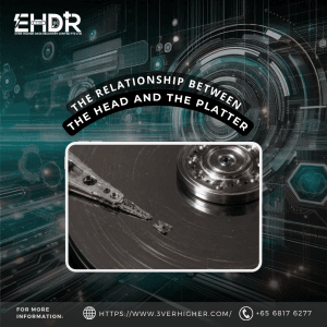 The relationship between Read write head and platter-1