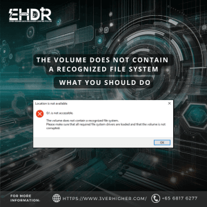 The Volume Does Not Contain a Recognized File System What You Should Do