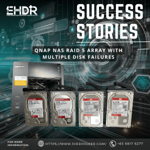 WP 70264 QNAP NAS RAID 5 Array with Multiple Disk Failures