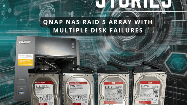 WP 70264 QNAP NAS RAID 5 Array with Multiple Disk Failures