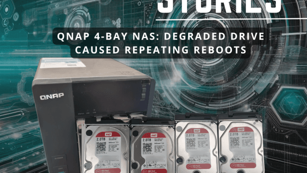 WP 70512 QNAP 4-Bay NAS RAID 5 Recovery Restoring 100% of Data from a Multi-Drive Degraded Array